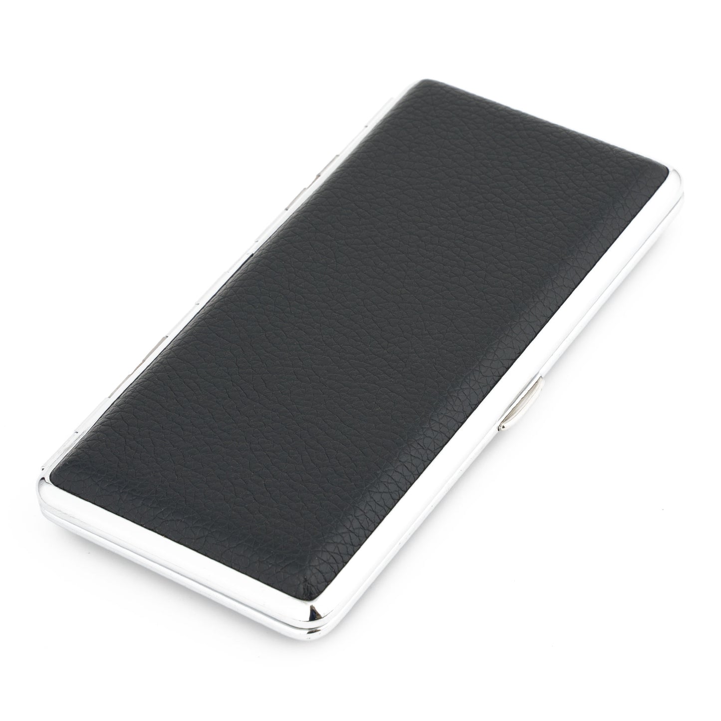 Cigarette Box for Women and Men Stylish Leather Surface Metal Cigarette Case Box Holder for 120's Cigarettes