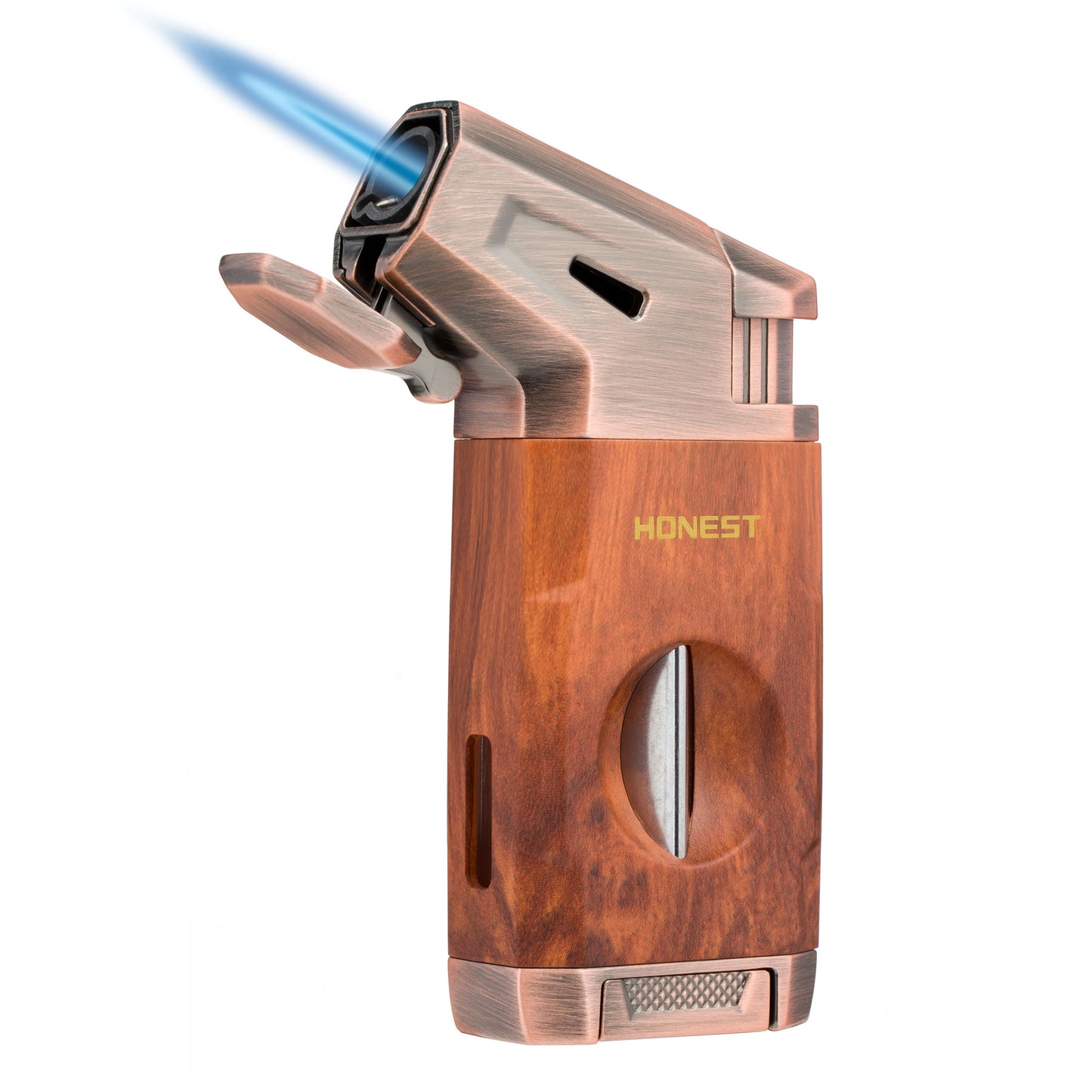 Multifunctional 2 in 1 Lighter Windproof Jet Flame Butane Refillable Torch Lighter with V Cutter