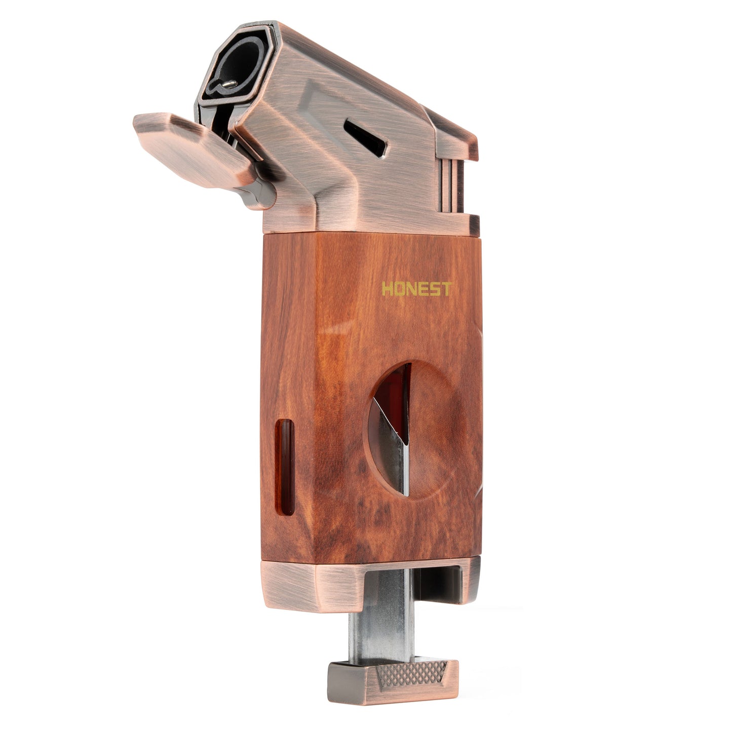 Multifunctional 2 in 1 Lighter Windproof Jet Flame Butane Refillable Torch Lighter with V Cutter