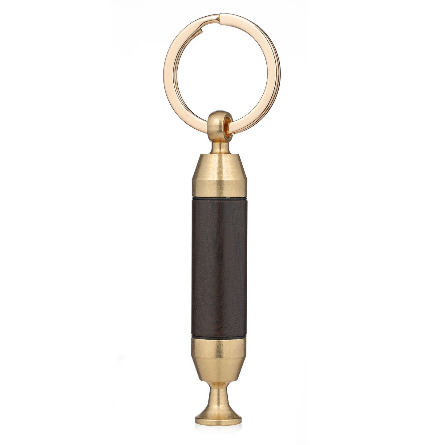 Solid Brass 2-in-1 Cigar Punch Cutter Cigar Needle with Keychain, Cigar Draw Enhancer, Premium Cigar Accessories Tool