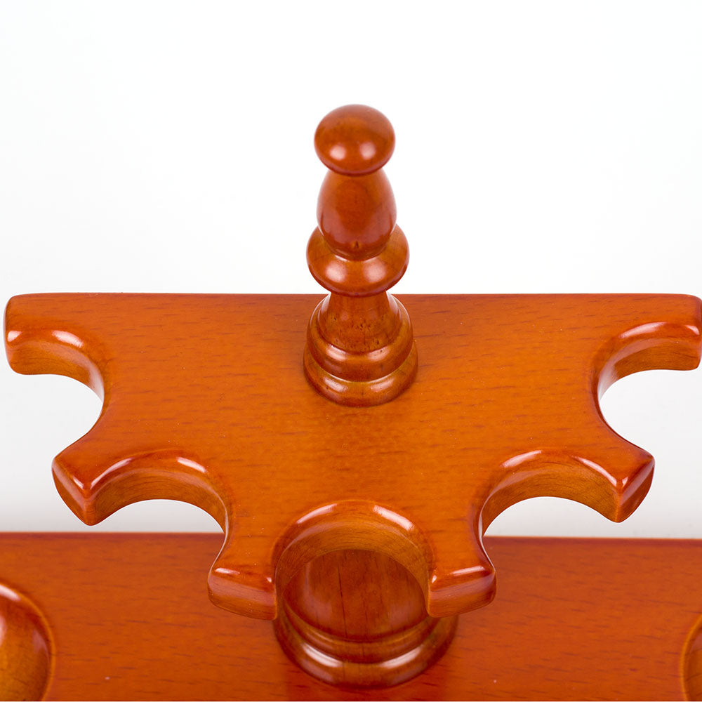 Wood Wooden Smoking Pipe Stand Rack Holder for 5 Smoking Pipes