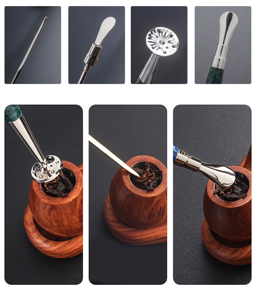 2 in 1 Smoking Tobacco Pipe Nozzle Cleaner Tamper Tool Pipe Accessories