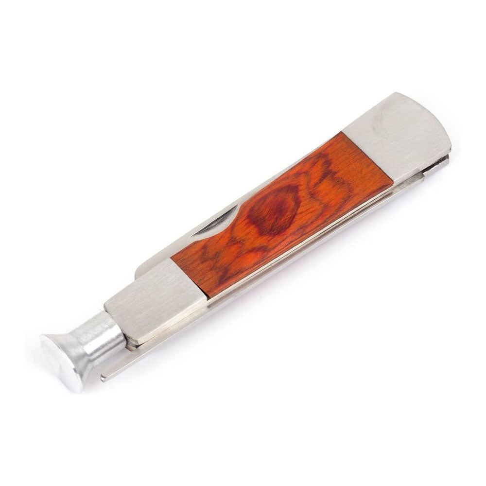 Rosewood Stainless Steel 3 in 1 Smoking Tobacco Pipe Cleaner Tamper Tool