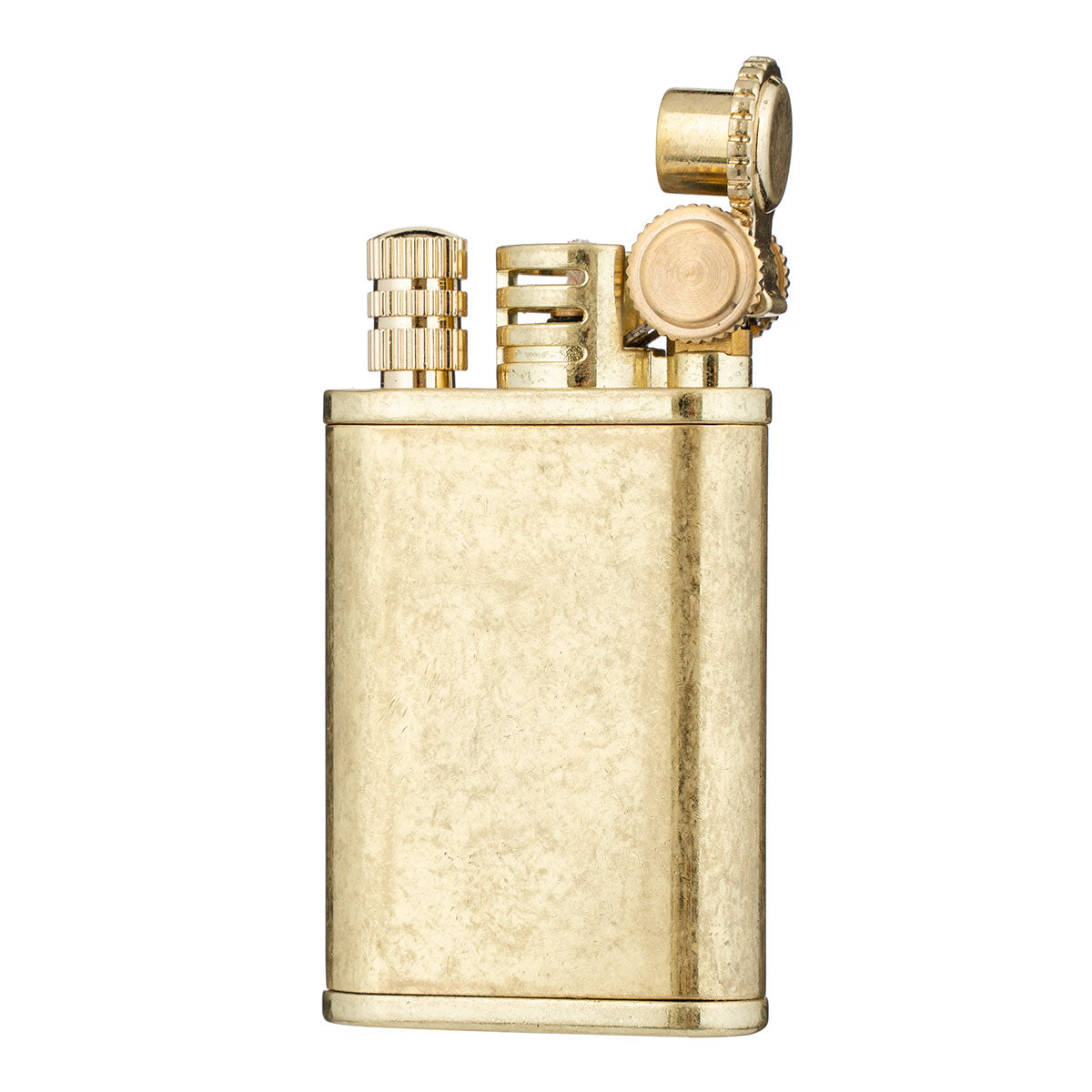 2 in 1 Lighetr Permanent Match Antique Style Flint Wheel Kerosene Lighter with Permanent Match