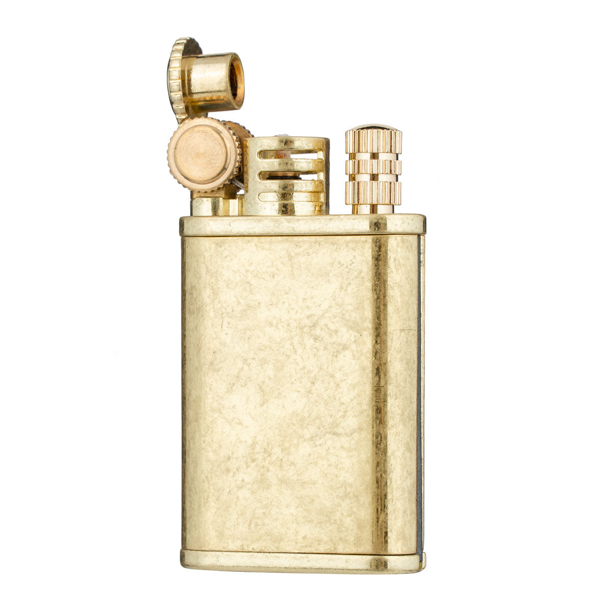 2 in 1 Lighetr Permanent Match Antique Style Flint Wheel Kerosene Lighter with Permanent Match