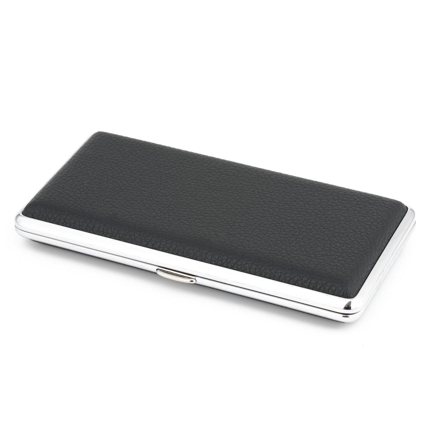Cigarette Box for Women and Men Stylish Leather Surface Metal Cigarette Case Box Holder for 120's Cigarettes