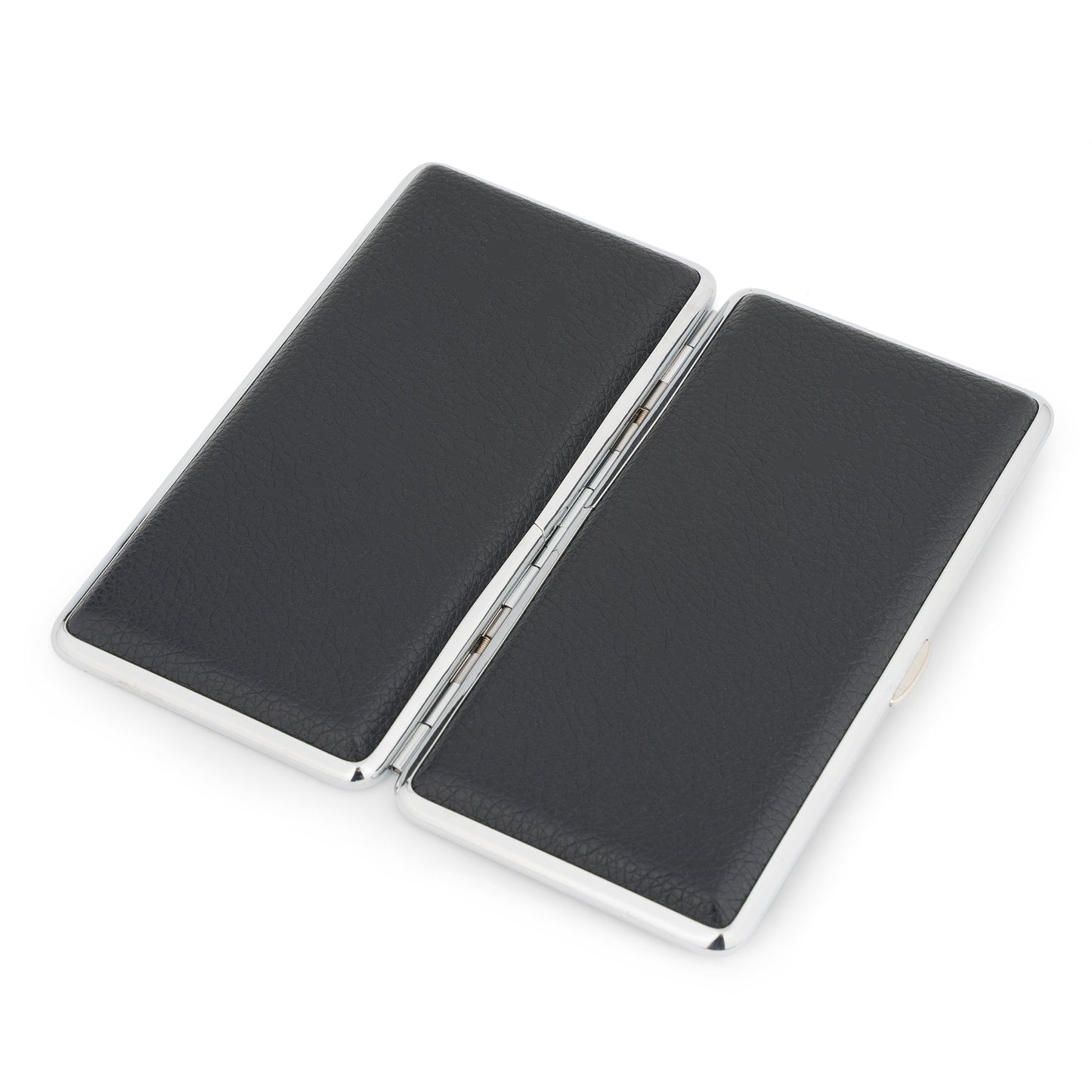 Cigarette Box for Women and Men Stylish Leather Surface Metal Cigarette Case Box Holder for 120's Cigarettes