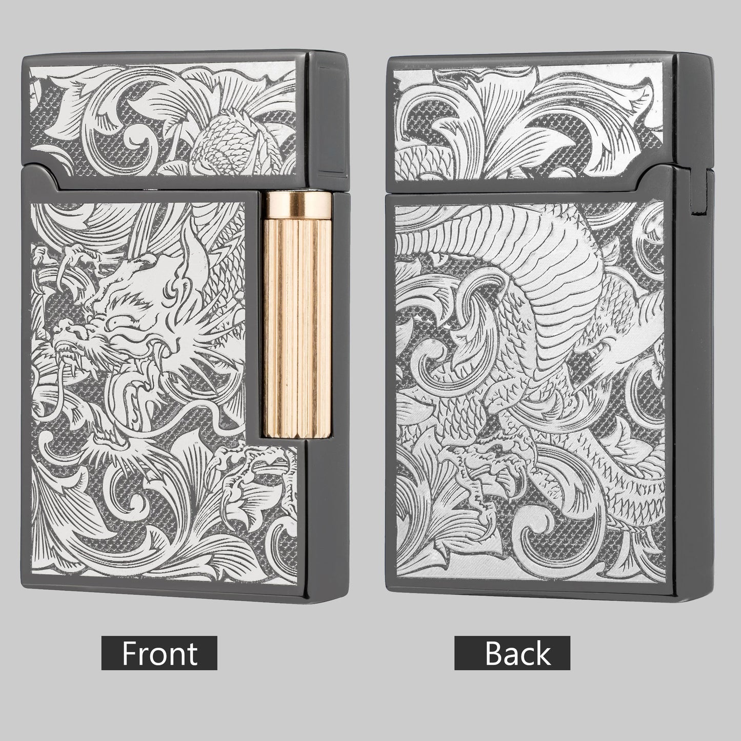 Chinese Dragon Flint Wheel Butane Refillable Soft Flame Lighter