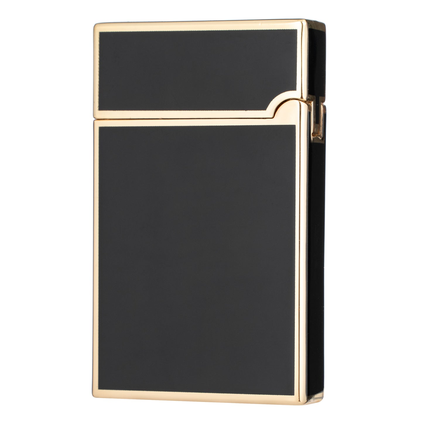 Soft Flame Black Gold Flint Wheel Butane Refillable Gas Metal Lighter