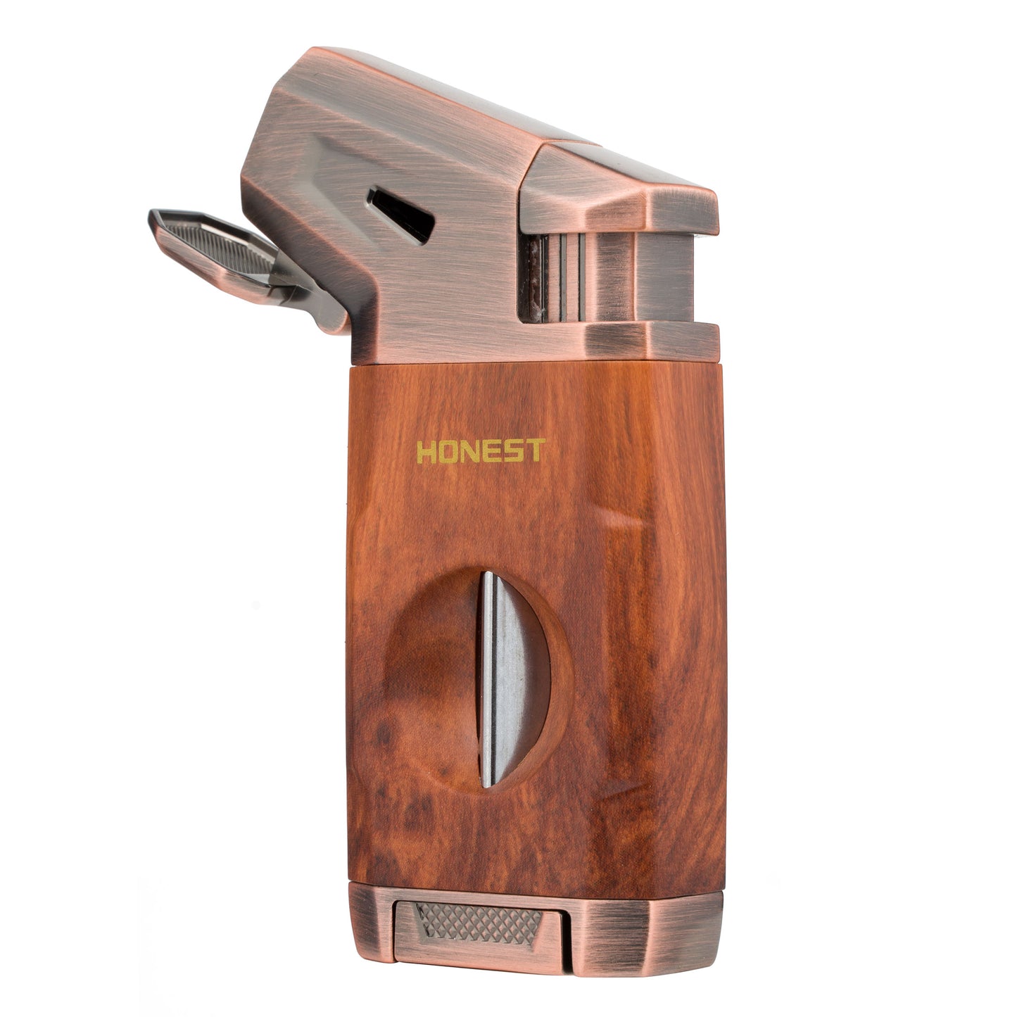 Multifunctional 2 in 1 Lighter Windproof Jet Flame Butane Refillable Torch Lighter with V Cutter