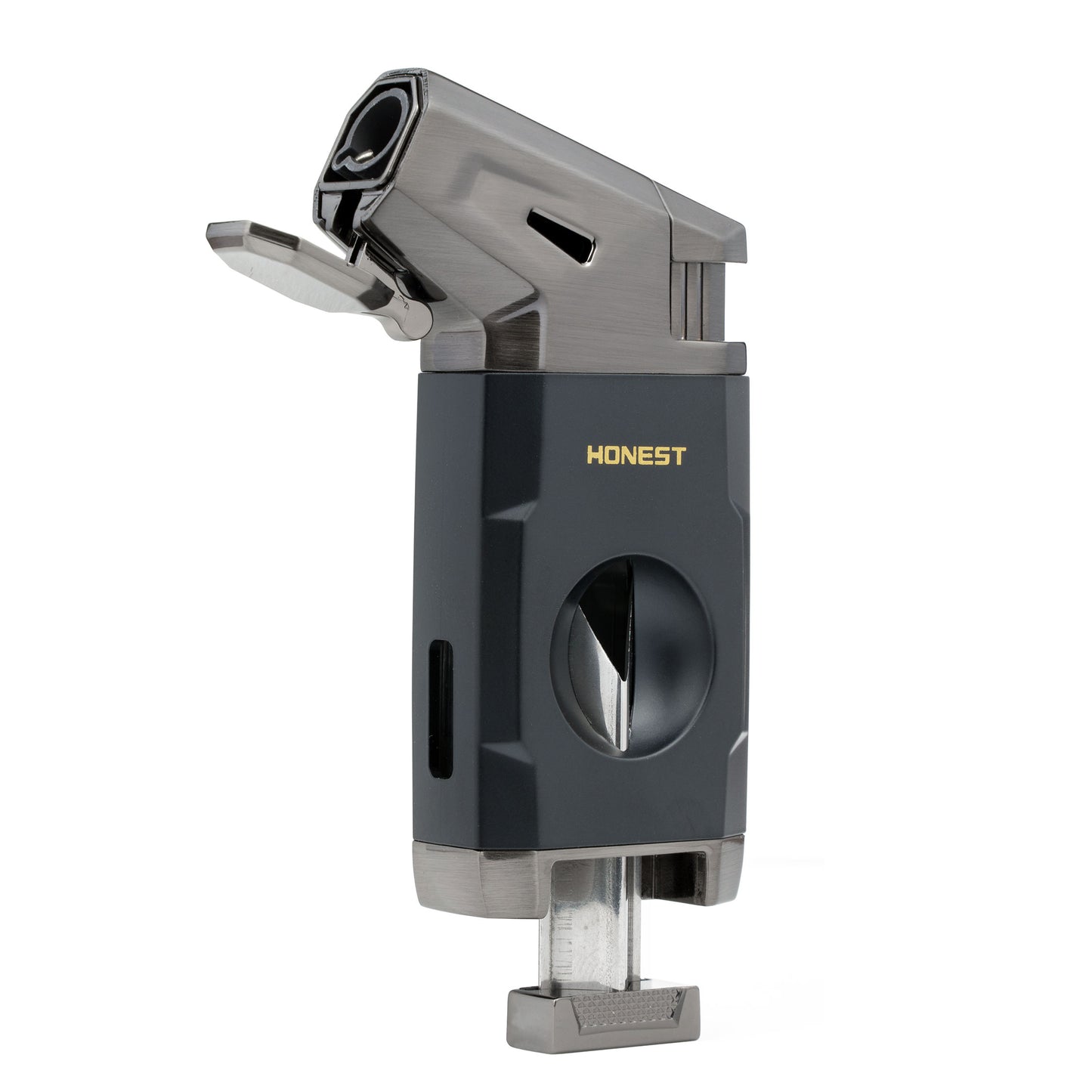 Multifunctional 2 in 1 Lighter Windproof Jet Flame Butane Refillable Torch Lighter with V Cutter