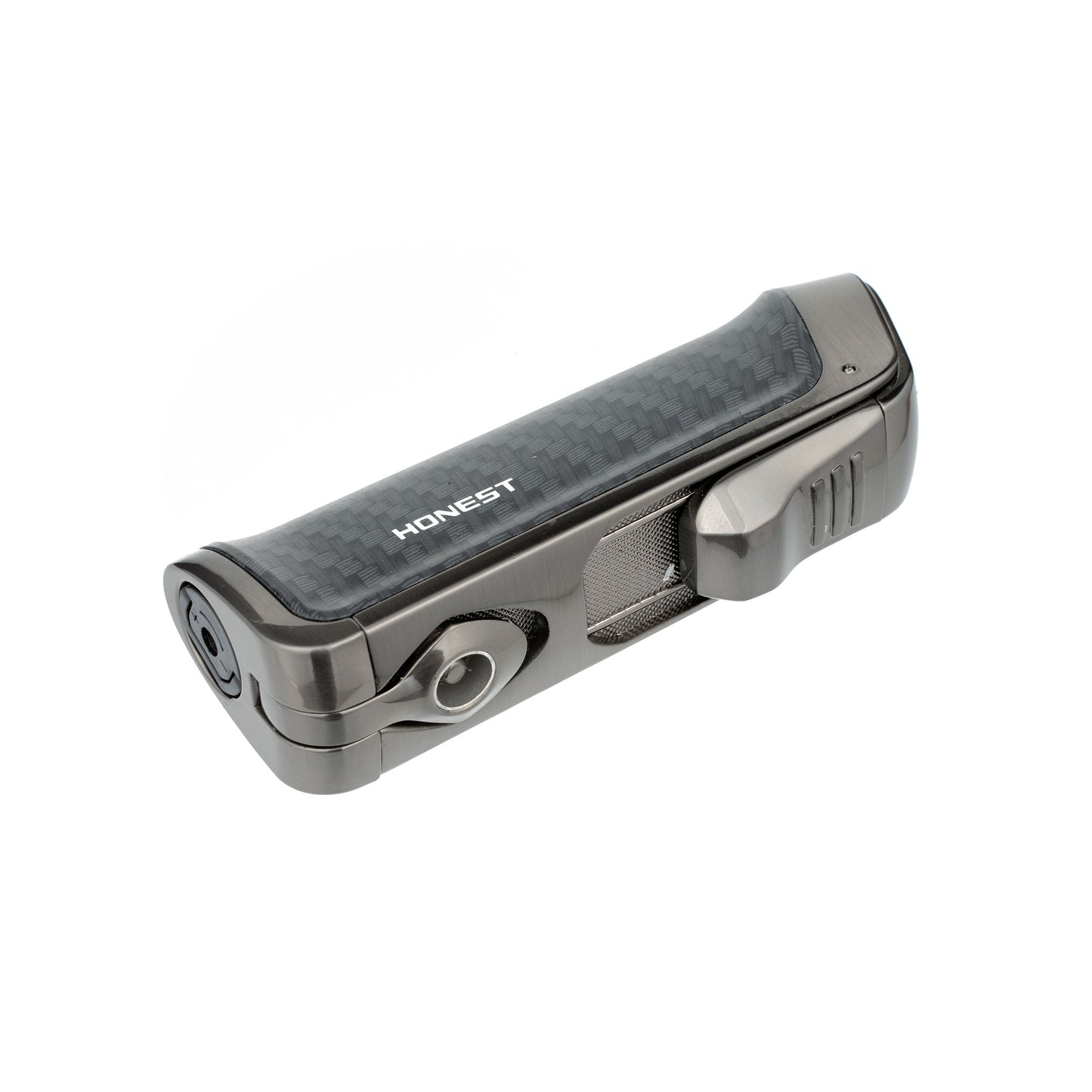 Cigar Lighter Windproof Triple Jet Flame Lighter Butane Refillable Torch Lighter with Cigar Punch