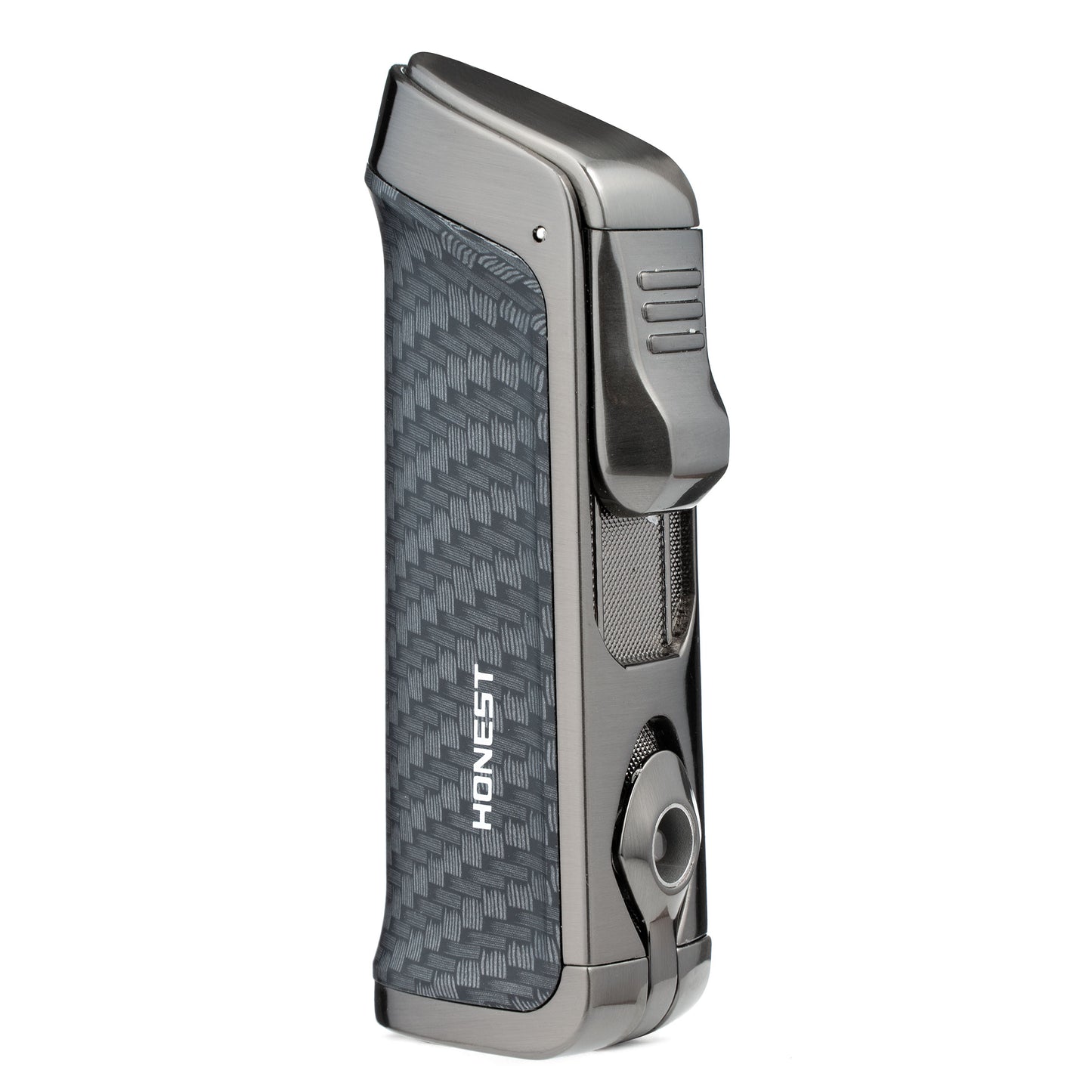 Cigar Lighter Windproof Triple Jet Flame Lighter Butane Refillable Torch Lighter with Cigar Punch