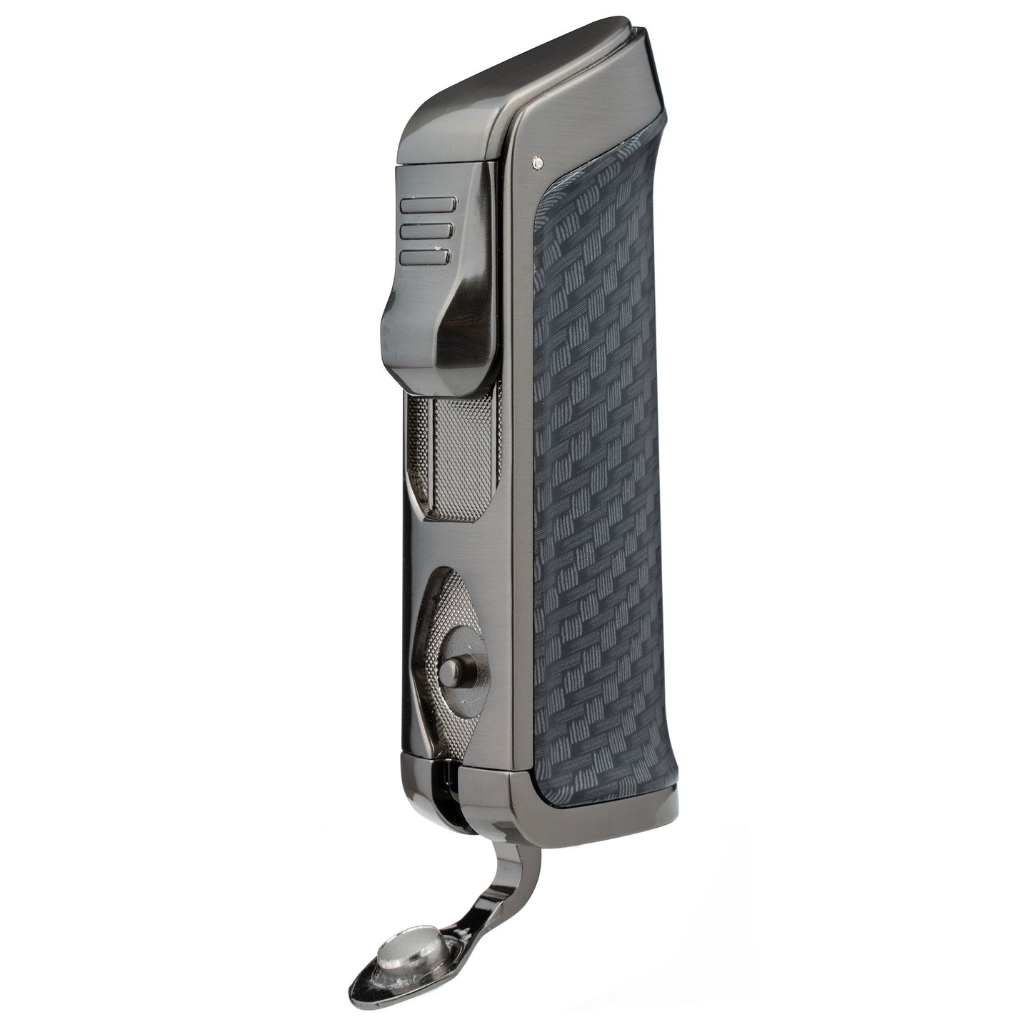Cigar Lighter Windproof Triple Jet Flame Lighter Butane Refillable Torch Lighter with Cigar Punch