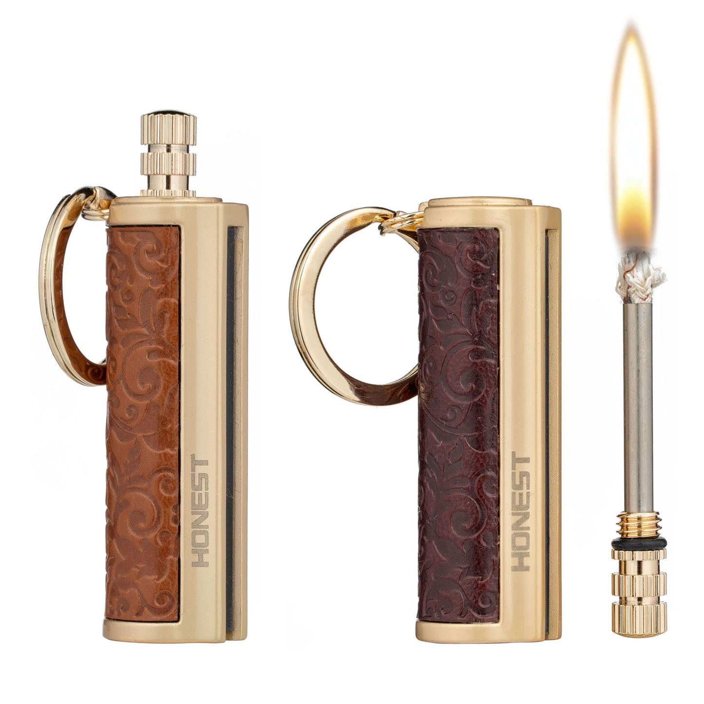 Kerosene Lighter Permanent Match Keychain Lighter Waterproof Matchstick Survival Flint Fire Starter