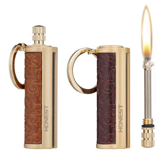 Kerosene Lighter Permanent Match Keychain Lighter Waterproof Matchstick Survival Flint Fire Starter