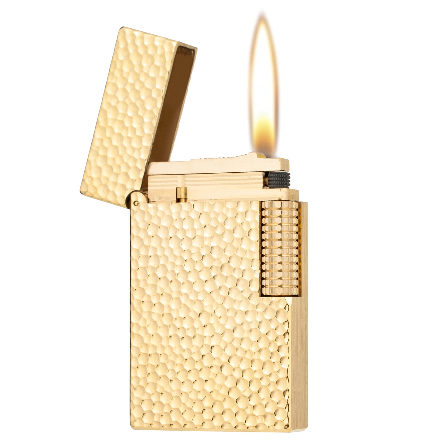 Classic Soft Flame Solid Brass Kerosene Lighter Side Wheel Lighter for Outdoor Camping Men's Gifts