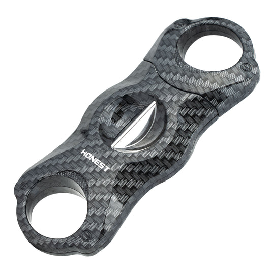 Professional V-Cut Cigar Cutter with Stainless Steel Blade, Ergonomic Plastic Guillotine Design, Precision Cutting for All Cigar Sizes, Portable for Home, Office & Travel Use