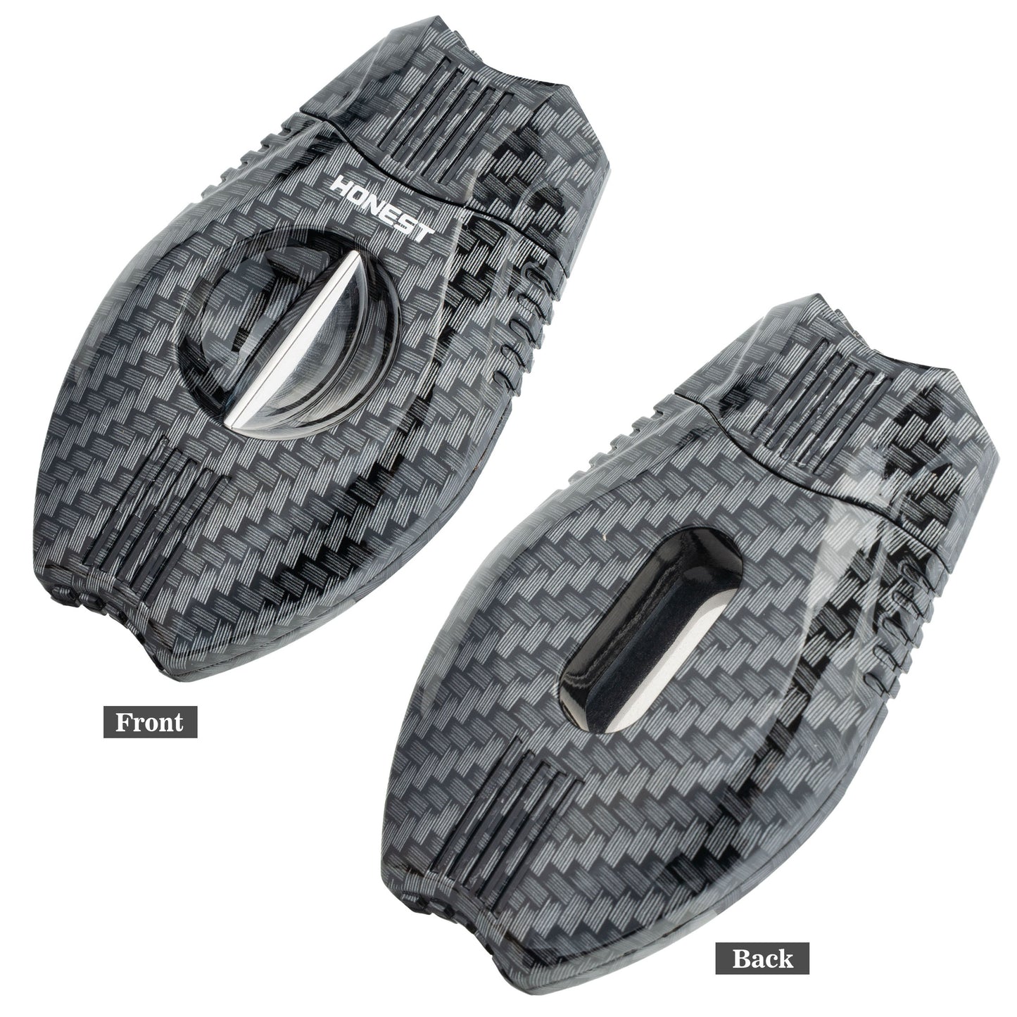 Professional V-Cut Cigar Cutter with Stainless Steel Blade, Ergonomic Plastic Guillotine Design, Precision Cutting for All Cigar Sizes, Portable for Home, Office & Travel Use