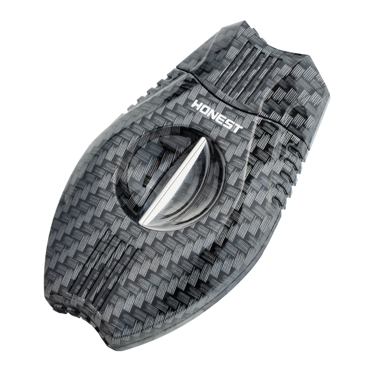 Professional V-Cut Cigar Cutter with Stainless Steel Blade, Ergonomic Plastic Guillotine Design, Precision Cutting for All Cigar Sizes, Portable for Home, Office & Travel Use