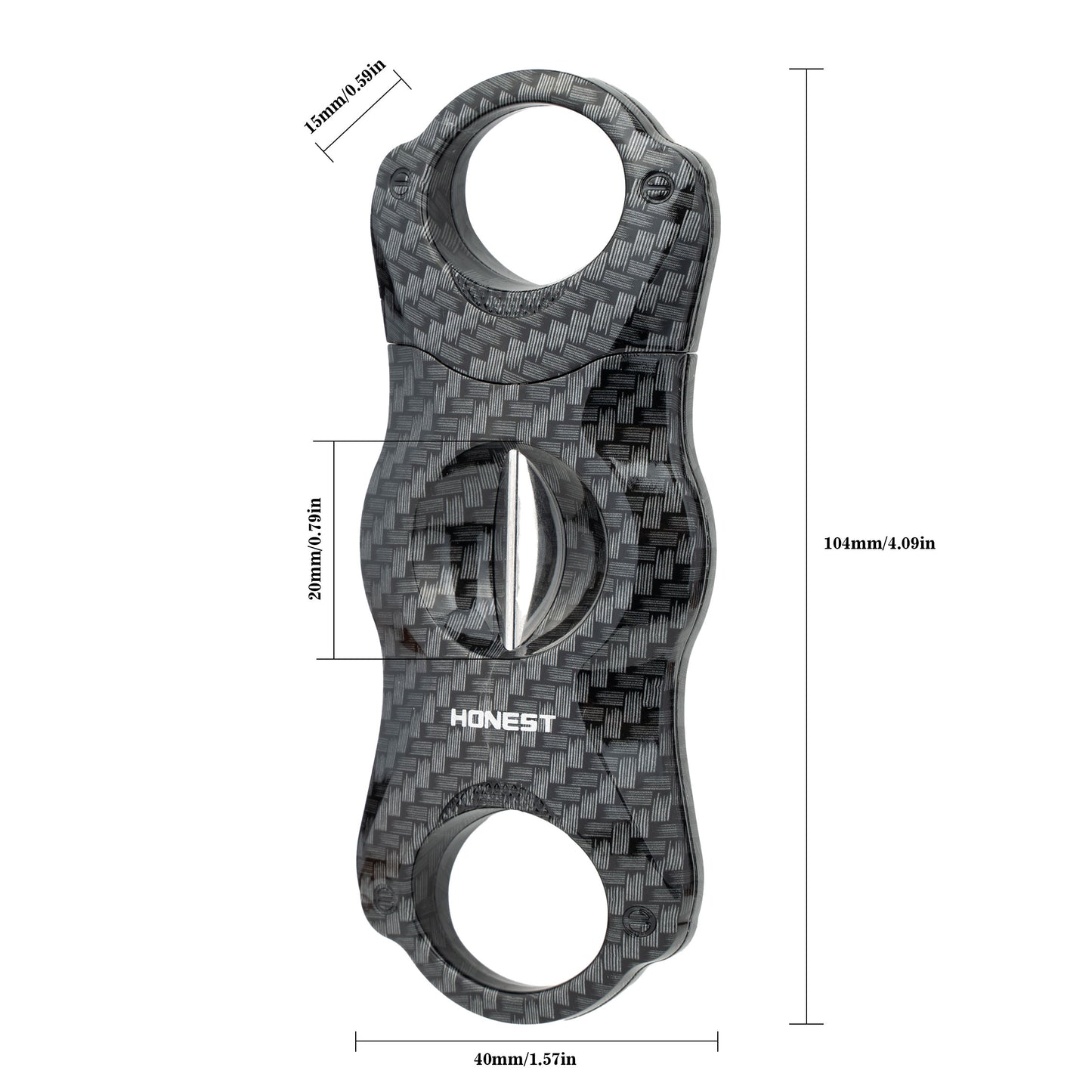 Professional V-Cut Cigar Cutter with Stainless Steel Blade, Ergonomic Plastic Guillotine Design, Precision Cutting for All Cigar Sizes, Portable for Home, Office & Travel Use