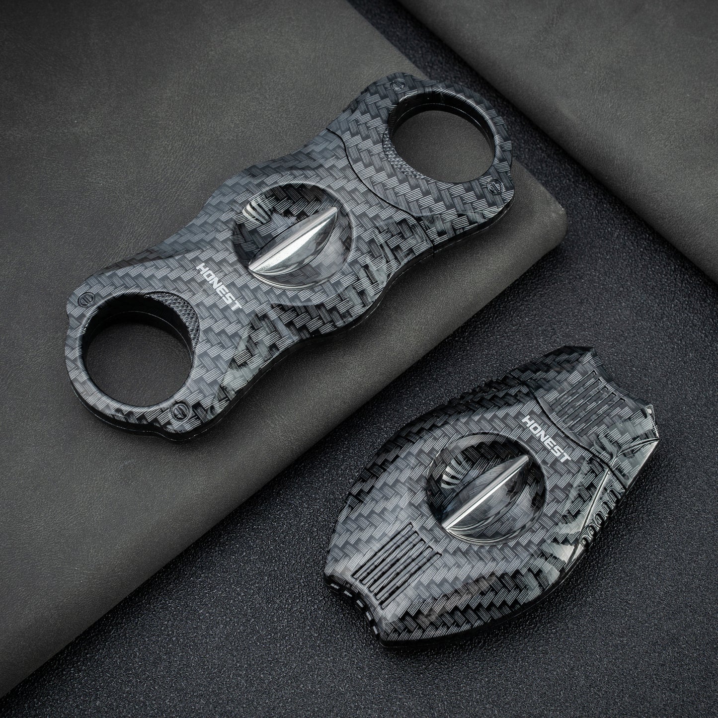 Professional V-Cut Cigar Cutter with Stainless Steel Blade, Ergonomic Plastic Guillotine Design, Precision Cutting for All Cigar Sizes, Portable for Home, Office & Travel Use