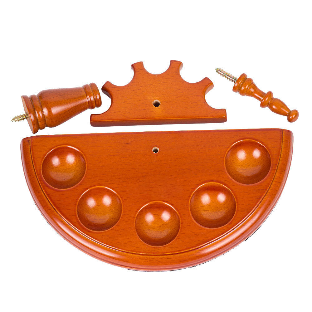 Wood Wooden Smoking Pipe Stand Rack Holder for 5 Smoking Pipes